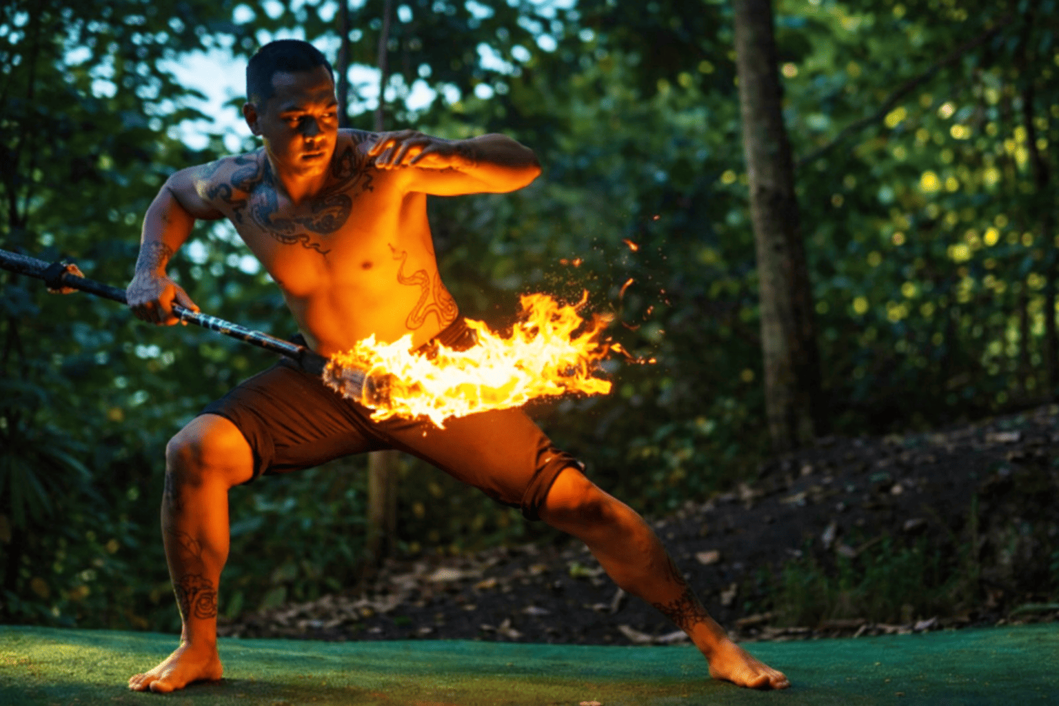Fire Knife Dancer